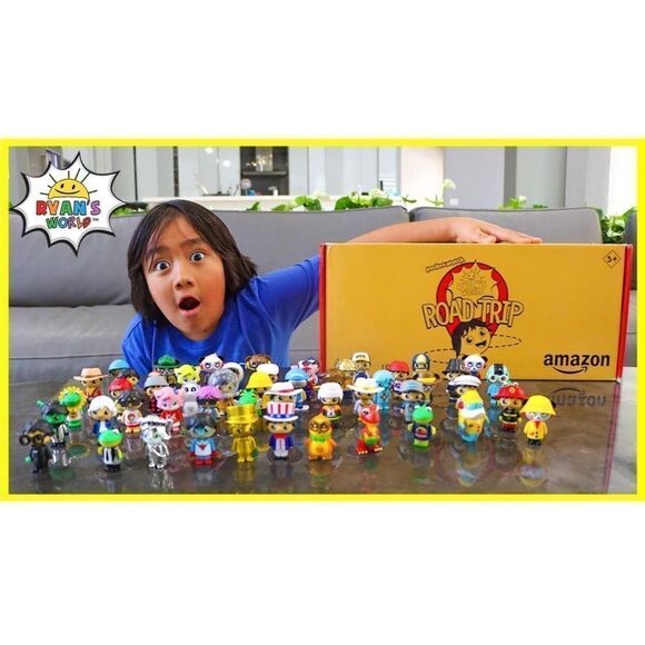 Ryan’s World Road Trip 53 Pc Complete Figure Set + Bonus Figure,NIB - Picture 2 of 6